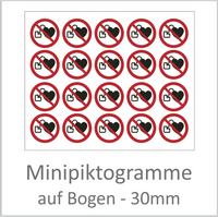 Minipiktogramme 30mm